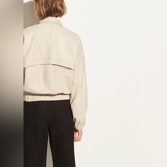 NWT $1250 Vince Asymmetrical Leather Jacket Coat - Picture 4 of 6